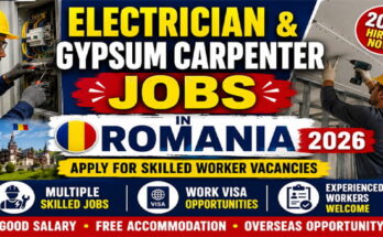 Electrician & Gypsum Carpenter Jobs 2026 in Romania