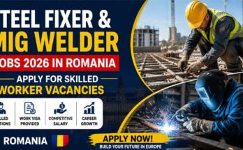 Steel Fixer & MIG Welder Jobs 2026 in Romania – Apply for Skilled Worker Vacancies